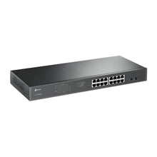 Load image into Gallery viewer, TP-Link Jetstream 16 Port Gigabit PoE Switch | 16 PoE+ Ports @192W, w/ 2 SFP Slots | Easy Smart | Rackmount | Support Vlan, QoS and IGMP TL-SG1218MPE
