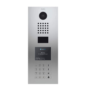 DoorBird IP Video Door Station D21DKV, Brushed Stainless Steel, Flush-mounted (vertical) Display Module - Multi Tenants - Access Control- POE Capable