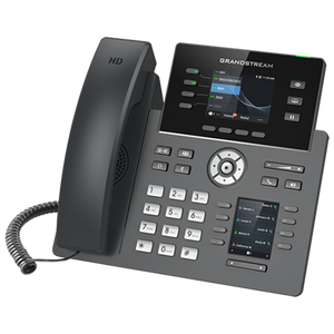 Grandstream 4 Lines, 4 SIP Accounts,  2.8 in + 2.4 in scrn, PoE + GigE, Color GRP2614