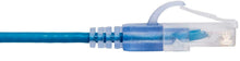 Load image into Gallery viewer, Vertical Cable SlimRun Cat6A Ethernet Patch Cable - Network Internet Cord - RJ45, Stranded, 550Mhz, UTP, Pure Bare Copper Wire, 10G, 30AWG , 5ft, Blue, 10-Pack
