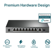 Load image into Gallery viewer, TP-Link 8 Port Gigabit PoE Switch | 8 PoE+ Ports @63W, TL-SG1210P
