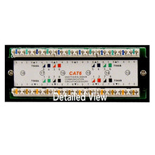 Load image into Gallery viewer, Vertical Cable Cat6 24 Port 19" Horizontal Rackmount 1U Patch Panel 042-377/24
