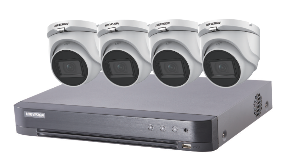 Hikvision 4-ch 5MP Turbo Kit, 4cam+1TB T7204U1TA4