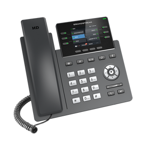 Grandstream 6 Lines, 3 SIP Accounts,  2.8 in scrn, PoE + GigE, Color GRP2613