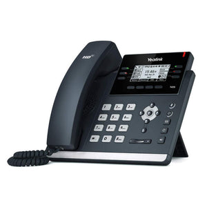 Yealink T42S IP Phone, 12 Lines. 2.7-Inch Graphical Display. Dual-Port Gigabit Ethernet, 802.3af PoE, Power Adapter Not Included (SIP-T42S)