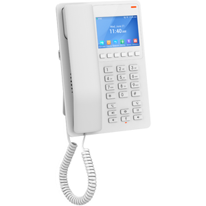 Grandstream Desktop Hotel Phone, 3.5" Color LCD, PoE, White GHP630