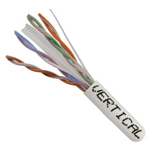 Load image into Gallery viewer, Vertical Cable Cat6, 550 MHz, UTP, 23AWG, Solid Bare Copper,1000ft, Bulk Ethernet Cable - 060 Series, White 060-493/WH
