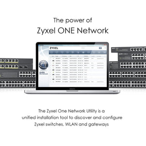 Zyxel 48-Port Gigabit PoE Switch | Smart Managed | Rackmount GS1900-48HP