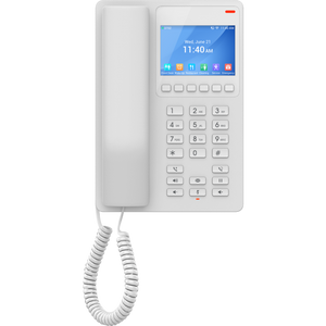 Grandstream Desktop Hotel Phone, 3.5" Color LCD, PoE, White GHP630