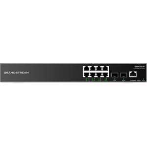 Grandstream Enterprise Layer 2+ Managed  PoE Network Switch, 8 x GigE, 2 x SFP GWN7801P