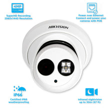 Load image into Gallery viewer, Hikvision DS-2CD2342WD-I 4MP WDR EXIR Turret IP Network Camera 2.8mm
