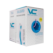 Load image into Gallery viewer, Vertical Cable Cat5e, 350 MHz, UTP, 24AWG, 8C Solid Bare Copper, 1000ft, Bulk Ethernet Cable - 151 Series, Pink 151-106/PK
