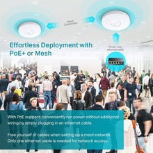 Load image into Gallery viewer, TP-Link EAP670 | Omada WiFi 6 AX5400 Wireless 2.5G Ceiling Mount Access Point | Support Mesh, OFDMA, Seamless Roaming, HE160 &amp; MU-MIMO Cloud Access &amp; Omada App | PoE+ Powered
