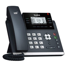 Load image into Gallery viewer, Yealink T42S IP Phone, 12 Lines. 2.7-Inch Graphical Display. Dual-Port Gigabit Ethernet, 802.3af PoE, Power Adapter Not Included (SIP-T42S)
