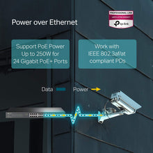 Load image into Gallery viewer, TP-Link TL-SG2428P JetStream 28-Port Gigabit Smart Switch with 24-Port PoE+, 4 SFP Slots (250 Watt Budget, Centralized Cloud Management Omada SDN, and Intelligent Monitoring)

