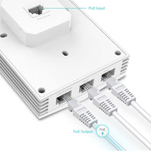 Load image into Gallery viewer, TP-Link EAP655-Wall | Omada True WiFi 6 AX3000 Wall Plate Wireless Gigabit Access Point | High-Efficiency | Seamless Roaming | PoE Passthrough | Multiple SDN Controller Options | Remote &amp; App Control

