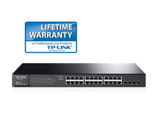 Load image into Gallery viewer, TP-LINK T1600G-28PS 24-Port Gigabit PoE+ Smart Switch Gigabit Ethernet (10/100/1000) Power over Ethernet (PoE) Black
