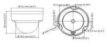 Load image into Gallery viewer, HIKVISION DS-2CE57U1T-VPITF 2.8MM TurboHD 8MP EXIR Outdoor Analog Dome Camera with 2.8 mm Fixed Lens, BNC Connection
