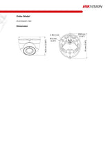 Load image into Gallery viewer, Hikvision Camera DS-2CE56H0T-ITMF 2.8MM Outdoor IR Turret 5MP 2.8mm IP67 12 VDC Retail
