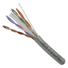 Load image into Gallery viewer, Vertical Cable Cat6, 550 MHz, UTP, 23AWG, Solid Bare Copper, 1000ft, Gray, Bulk Ethernet Cable - 161 Series
