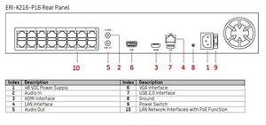 HIKVISION EKI-K164D412 16-Channel 4K NVR Value Express Kits with (12) 4MP IR POE Outdoor Dome Cameras, US Version