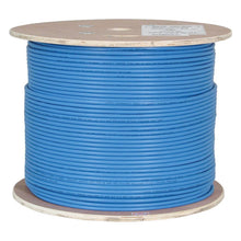 Load image into Gallery viewer, Vertical Cable Cat6A 10G, Shielded, 23AWG, Solid Bare Copper, PVC, 1000ft, Bulk Ethernet Cable, Blue 064-701/A/S/BL
