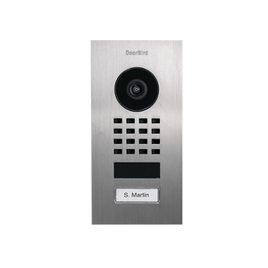 DoorBird IP Video Door Station D1101V Flush-mount, stainless steel V2A, brushed, flush-mounting