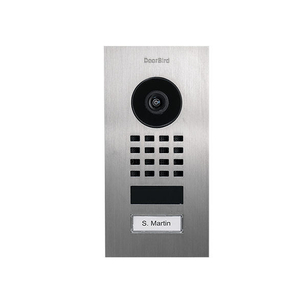 DoorBird IP Video Door Station D1101V Flush-mount, stainless steel V2A, brushed, flush-mounting
