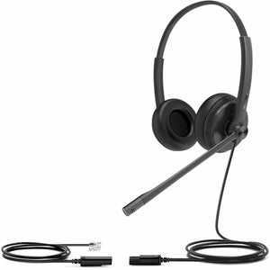 Yealink YHS34 Dual Analog Headset - QD to RJ9 YHS34-DUAL