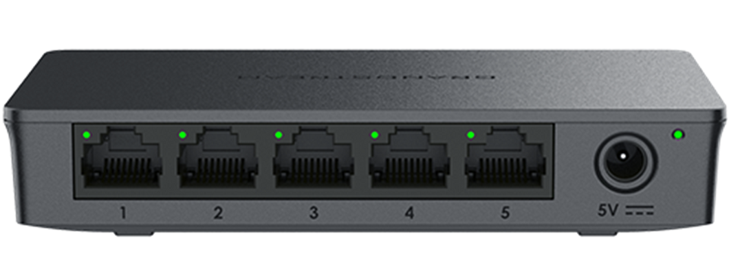 Grandstream Layer 2 Unmanaged Switch, 5 x GigE, Plastic Case GWN7700