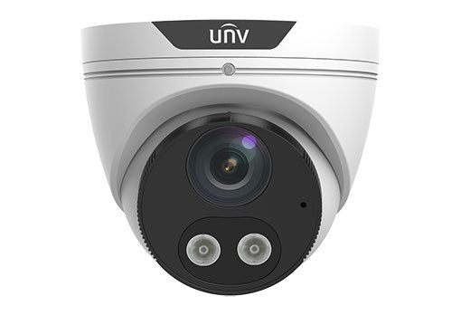 Uniview UNV 4MP Dual Light Fixed Turret, 2.8mm, Built-in Mic & Speaker IPC3612SR3-ADF28KMC-DL