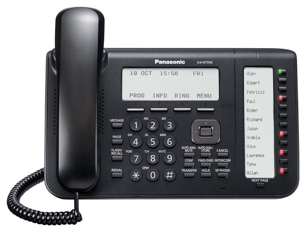 Panasonic KX-NT556-B 6-LINE BACKLIT LCD DISPLAY IP PHONE BLACK