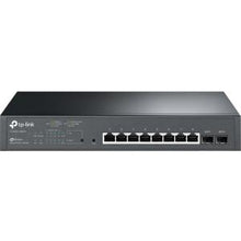 Load image into Gallery viewer, TP-LINK T1500G-10MPS Jetstream 8-Port Gigabit PoE+ Smart Switch with 2 SFP Slots, Sufficient Power Supply of 116W, 802.3af/at, 30W per Port, VLAN, QoS, IGMP snooping, Link Aggregation, ACL
