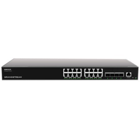 Grandstream Enterprise Layer 3 Managed PoE Network Switch, 16 x GigE, 4 x SFP+ GWN7812P