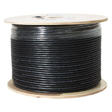 Load image into Gallery viewer, Vertical Cable Cat6A 10G, UTP, 23AWG, Solid Bare Copper, Plenum, 1000ft, Bulk Ethernet Cable, Black 065-300/A/P/BK
