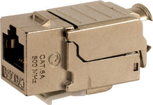 Load image into Gallery viewer, Vertical Cable CAT6A Shielded Data Grade Keystone Jack 90 Degree Conductors 303-J2637/C6AS 50 Value Bundle Pack
