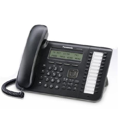 Panasonic Business Telephones NT543-B 3-Line Backlit LCD Display, 24 Flexible