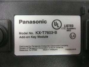 Panasonic KX-T7603-B 12 Key Add-on Module Refurbished