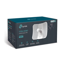 Load image into Gallery viewer, TP-Link 5GHz AC867 Long Range Outdoor CPE for PtP and PtMP Transmission | Point to Point Wireless Bridge | 23dBi | Passive PoE Powered w/Free PoE Injector | Pharos Control (CPE710)
