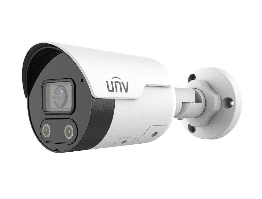 Uniview UNV 4MP Dual Light Fixed Bullet, 4.0mm, Built-in Mic & Speaker IPC2122SR3-ADF40KMC-DL