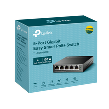 Load image into Gallery viewer, TP-Link 5-Port Gigabit Easy Smart Switch with 4-Port PoE+ TL-SG105MPE
