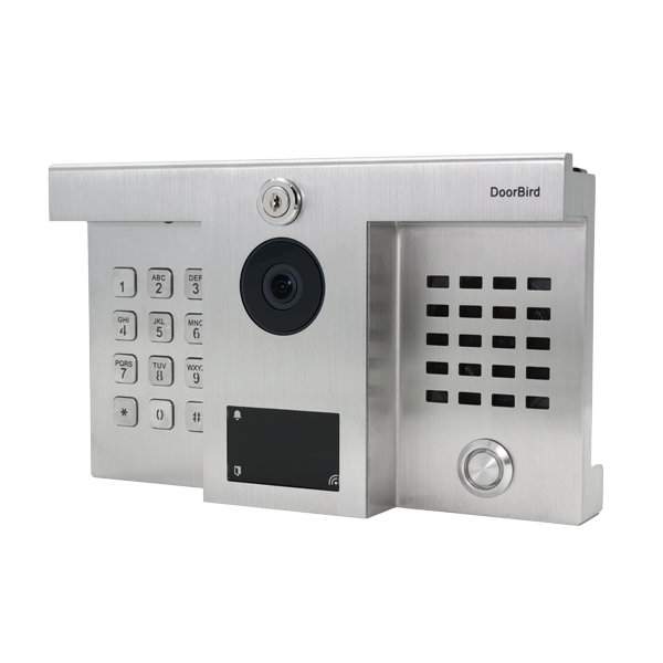 DoorBird IP Video Door Station D1812, Hybrid upgrade for installations of DoorKing 1812 Classic and Plus, stainless steel V2A, brushed