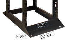 Load image into Gallery viewer, Vertical Cable 047-WOS-0445 45U 4 post Open Rack, Black, Aluminum Frame, Adjustable Depth
