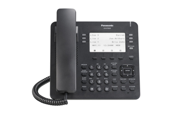 Panasonic Digital Phone for NS 6-LINE LCD 6X4 FLEX SELF-LABELLING KEYS DT PHONE BLACK KX-DT635-B