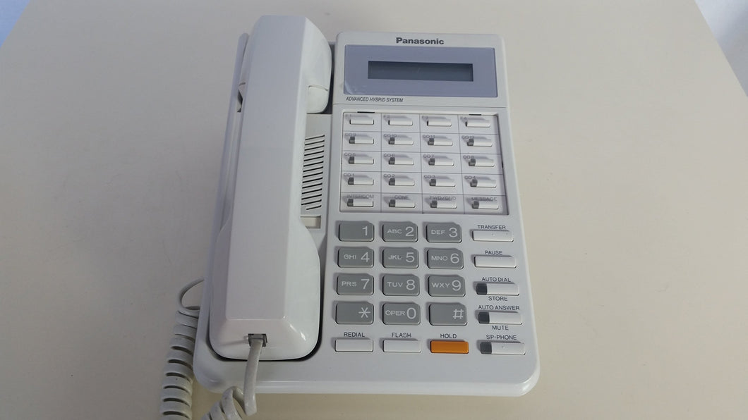 Panasonic KX-T7030 Speakerphone LCD Display 12 CO Line White