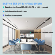 Load image into Gallery viewer, Yealink A30 MeetingBar Zoom Certified,Double Web Cameras with 8 Microphones and Speakers, Wide Angle, Auto Framing, Speaker Tracking, Audio and Video Conferencing System for Medium Conference Room
