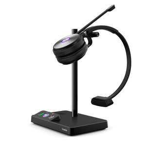 Yealink WH62 Mono UC Wireless Noise Canceling Headset and TruVoice W830 Webcam - Headset Connects and Works with USB Enabled Deskphones, Computers and Softphones