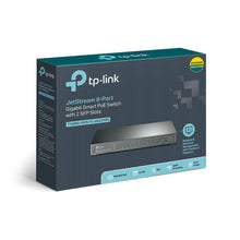 Load image into Gallery viewer, TP-Link T1500G-10PS Jetstream 8-Port Gigabit PoE+ Smart Switch with 2 SFP Slots, 53W
