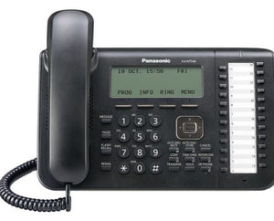 Panasonic IP Phone 6-Line Backlit LCD Display, 24 Flexible CO Buttons BLACK KX-NT546-B