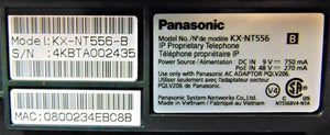 PANASONIC KX-NT556-B 6-LINE BACKLIT LCD DISPLAY IP PHONE BLACK Renewed